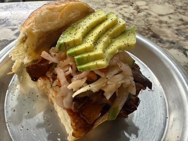 Shiitake Veggie Slider.