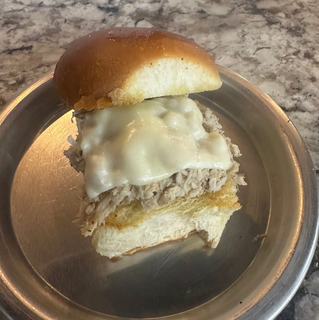 Kids Chicken and Mozzarella Sammy.