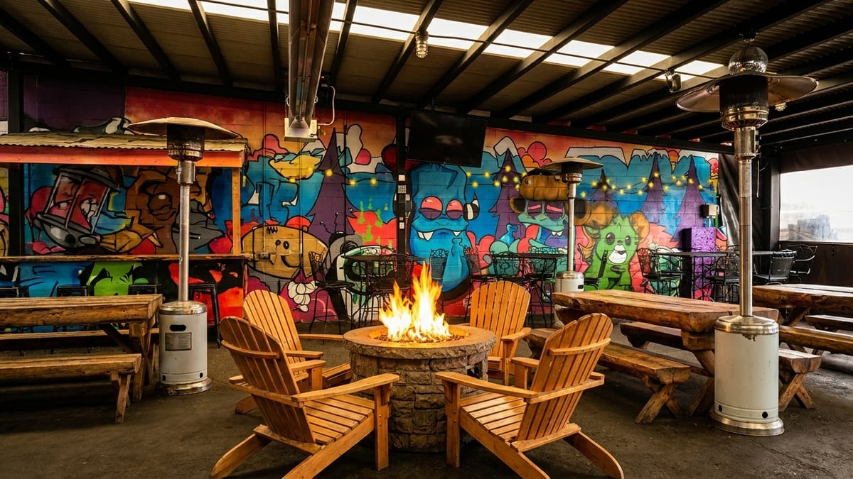 The Patio, the Fire, the Murals