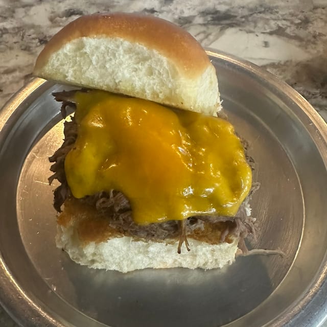 Kids Beef and Cheddar Sammy.